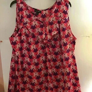 Fashion Bug 2X Silk Sleeveless Blouse